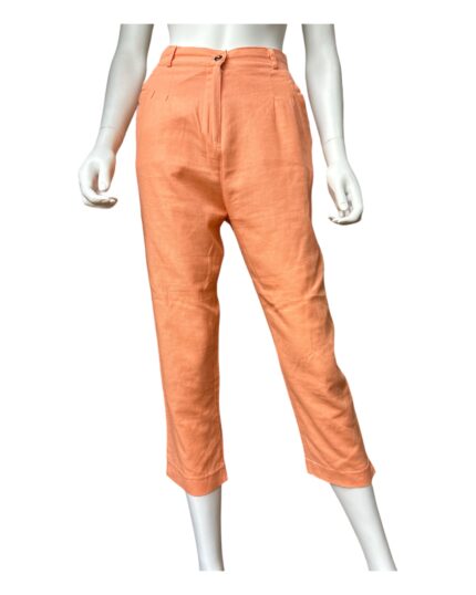 Barrel Fit High-Waist Pastiche Trousers